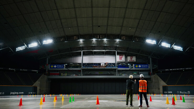 屋内コースの写真