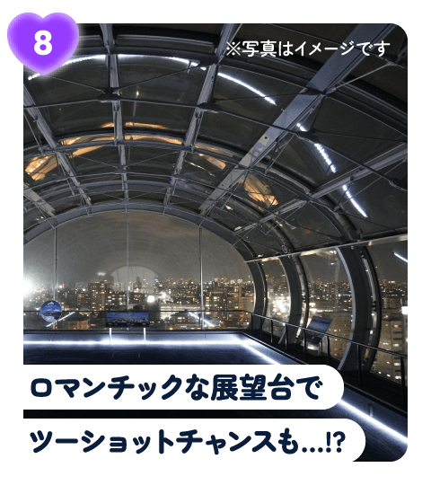 ロマンチックな展望台でツーショットチャンスも…!?