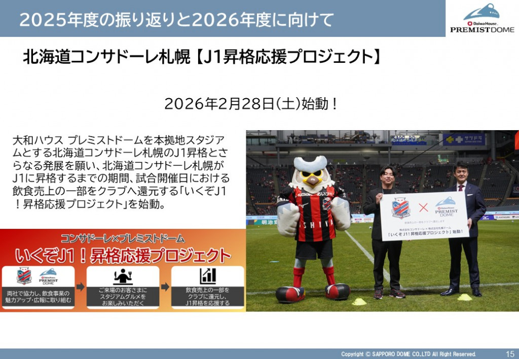 2025年度の振り返りと2026年度に向けて（J1昇格応援プロジェクト）